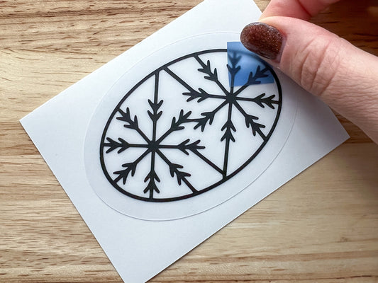 Mini Snowflake Suncatcher Sticker Holiday Craft Kit