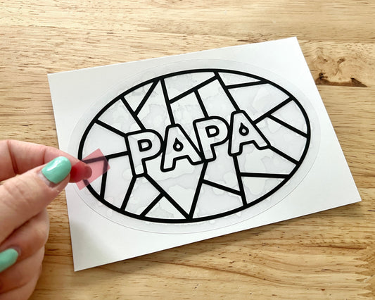 Papa Suncatcher Sticker Craft Kit