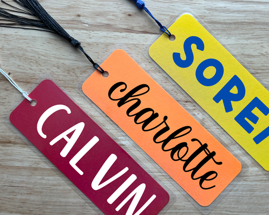 Personalized School Colors Bookmark