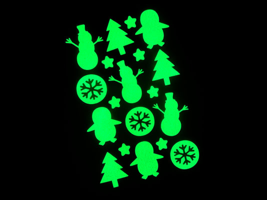 Winter Glow in the Dark Stickers