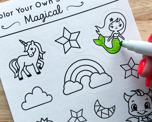 Magical Color Your Own Stickers