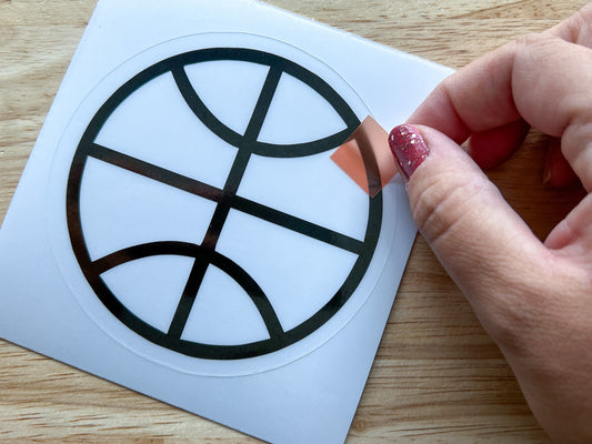 Basketball Suncatcher Sticker Craft Kit