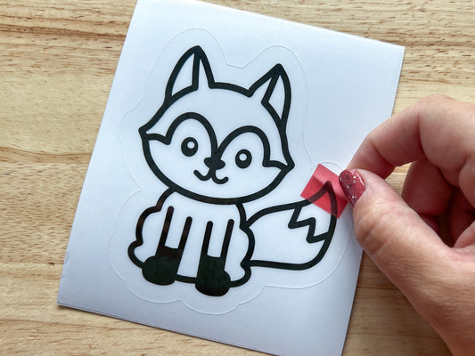 Forest Animal Suncatcher Sticker Craft Kit, Set of 4