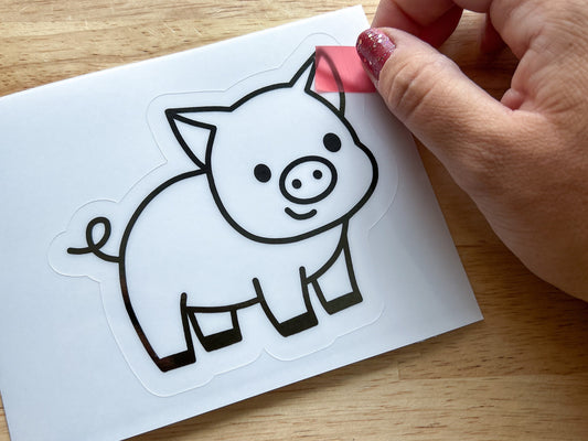 Pig Suncatcher Craft Party Favor
