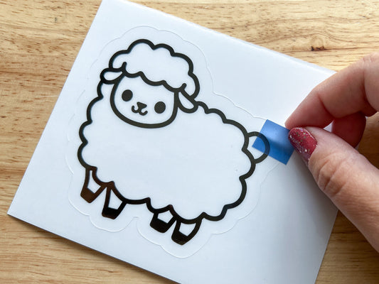 Sheep Suncatcher Sticker Craft Kit