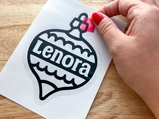 Personalized Christmas Ornament Suncatcher Sticker Craft Kit