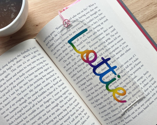 Personalized Rainbow Name Bookmark