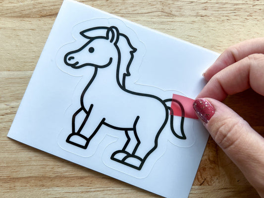 Horse Suncatcher Sticker Craft Kit