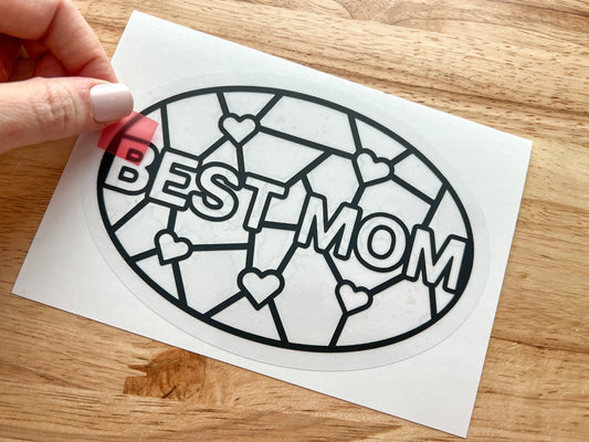 Best Mom Suncatcher Sticker Craft Kit