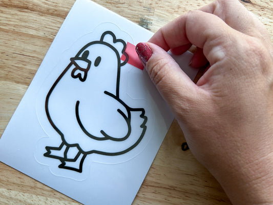 Chicken Suncatcher Sticker Craft Kit