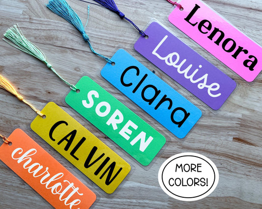 Personalized Cardstock Name Bookmark