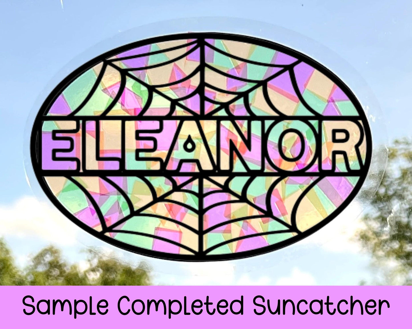 Personalized Halloween Suncatcher Sticker Craft Kit