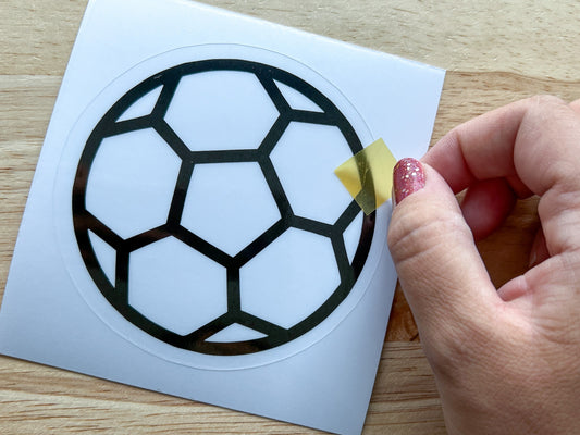 Soccer Suncatcher Sticker Craft Kit