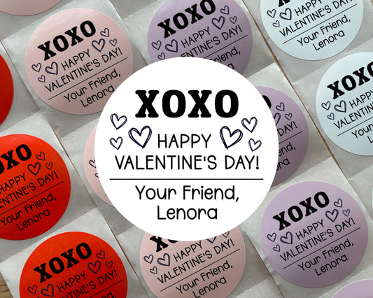 Valentine's Day Favor Labels (Set of 10)