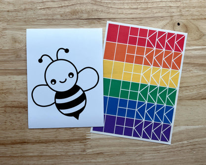 Bee Suncatcher Sticker Craft Kit