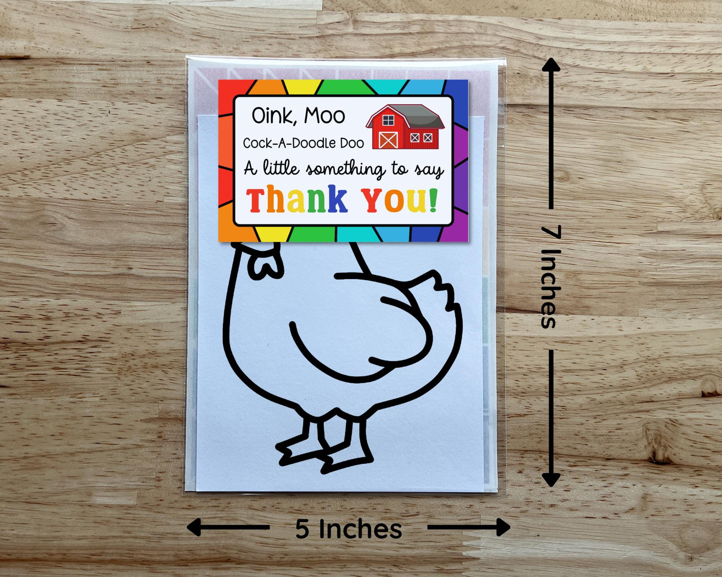 Chicken Suncatcher Craft Party Favor