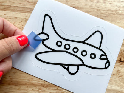 Airplane Suncatcher Sticker Craft Kit