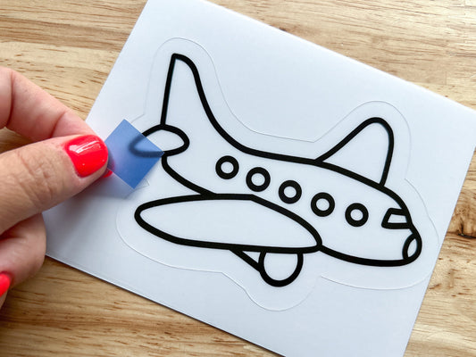 Airplane Suncatcher Sticker Craft Kit