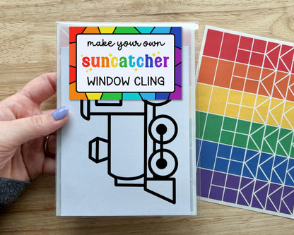 Train Suncatcher Sticker Craft Kit