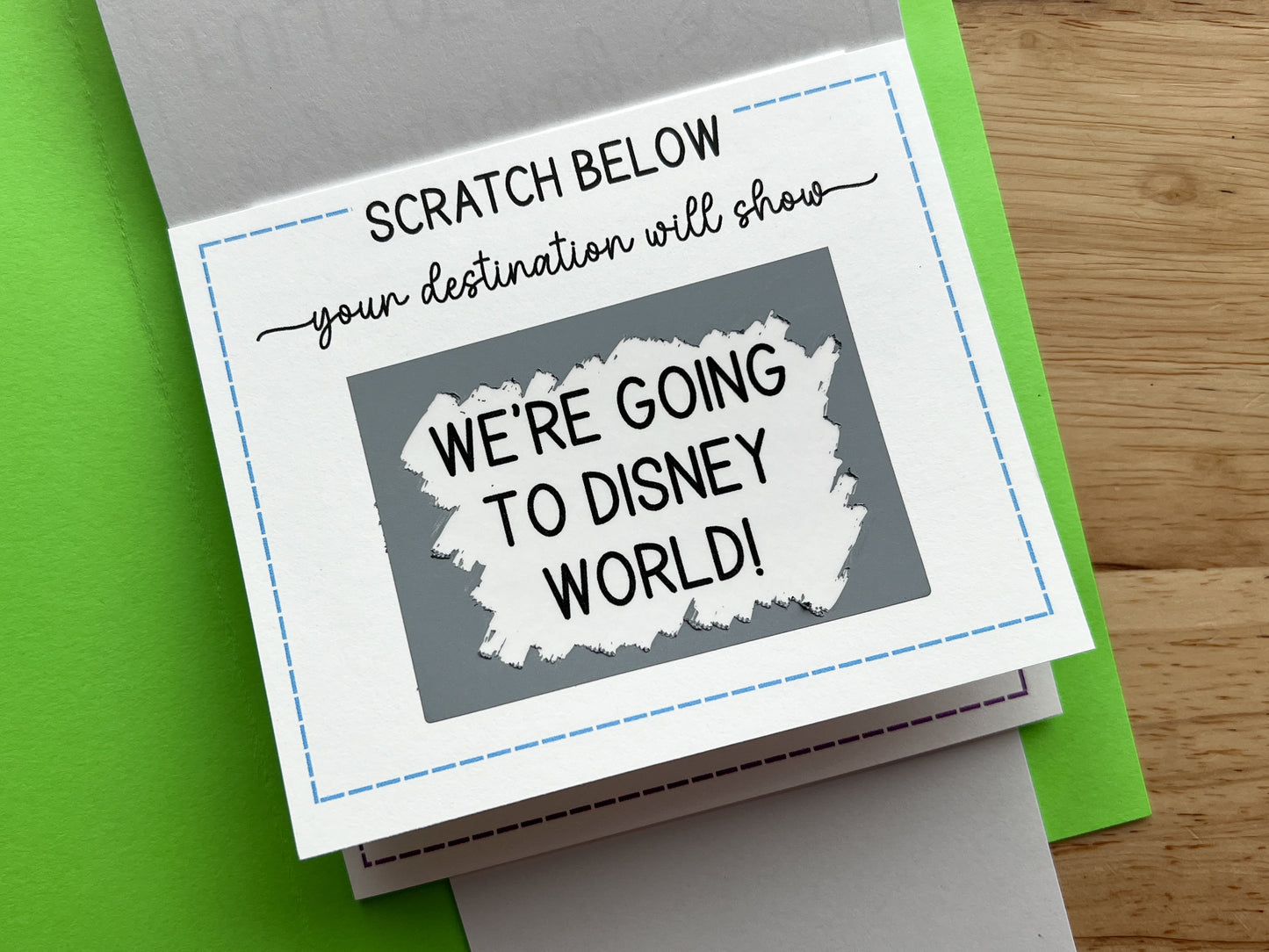 Surprise Trip Scratch Reveal Card