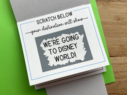 Surprise Trip Scratch Reveal Card