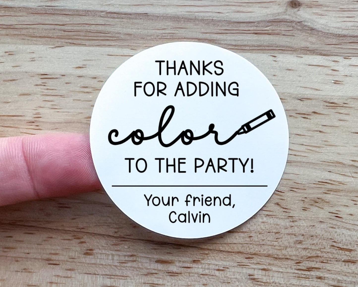 Coloring Party Favor Labels (set of 10)