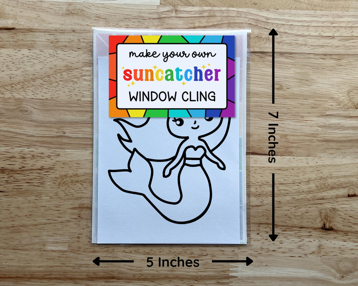 Mermaid Suncatcher Sticker Craft Kit