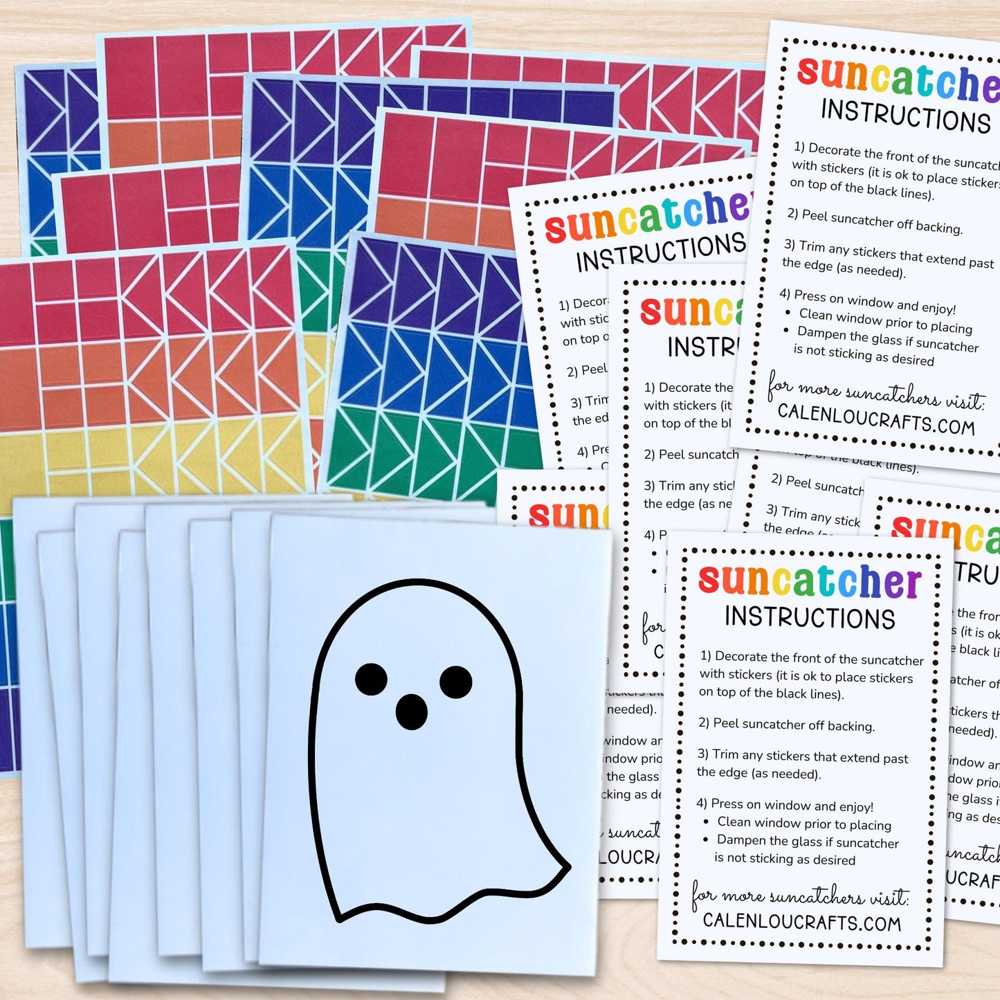 Bulk Halloween Party Suncatcher Craft Activity