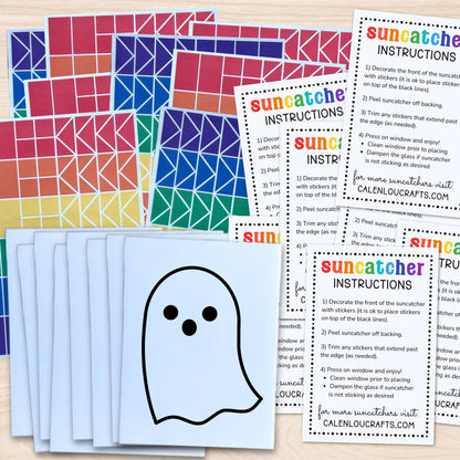 Bulk Halloween Party Suncatcher Craft Activity