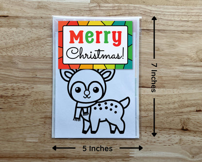 Christmas Reindeer Suncatcher Sticker Craft Kit