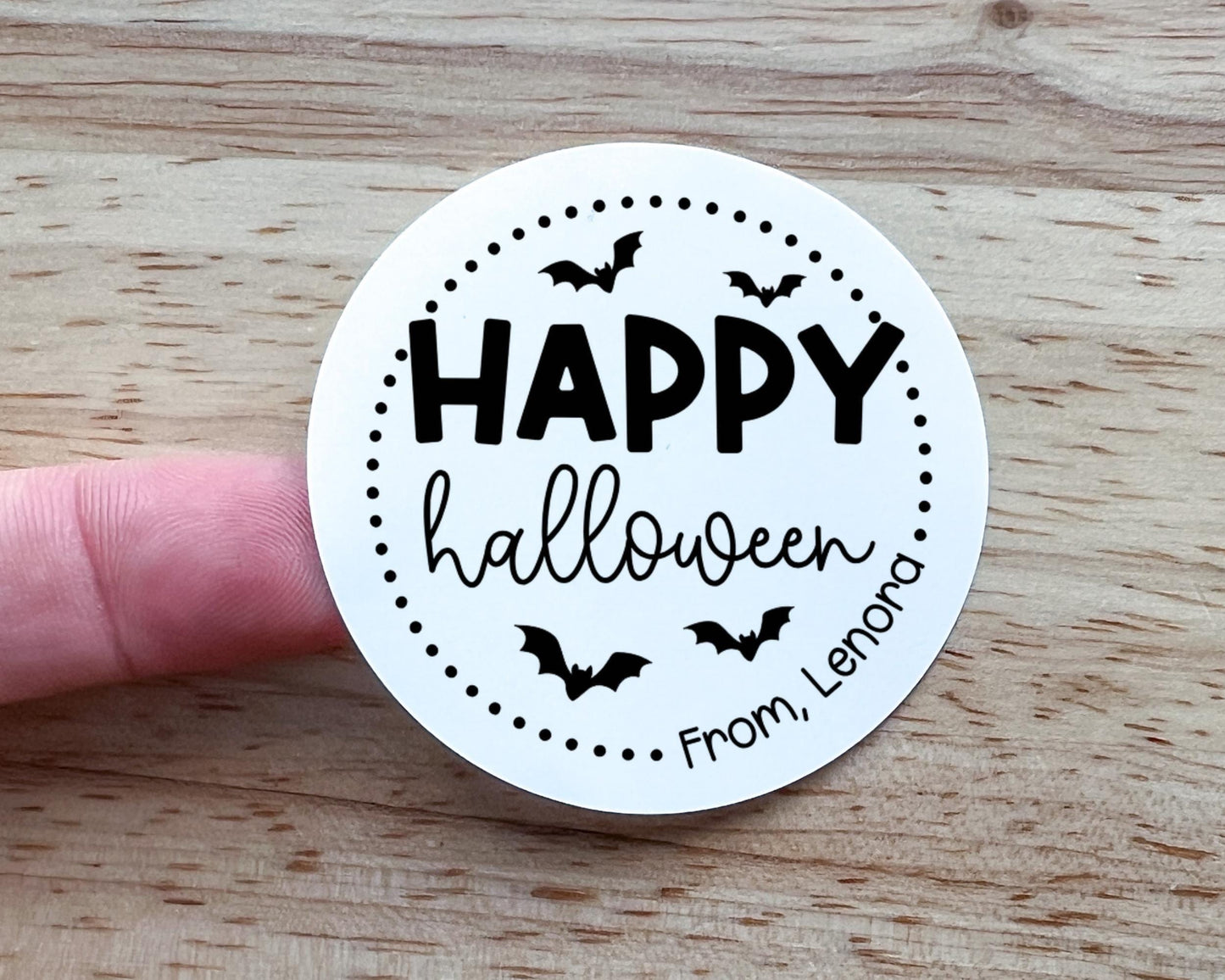 Happy Halloween Party Favor Labels (Set of 10)