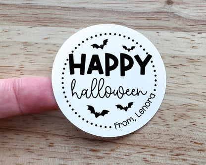 Happy Halloween Party Favor Labels (Set of 10)