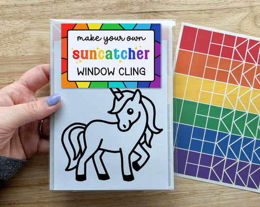 Unicorn Suncatcher Sticker Craft Kit