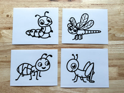 Insect Suncatcher Sticker Craft Kit, Set of 4