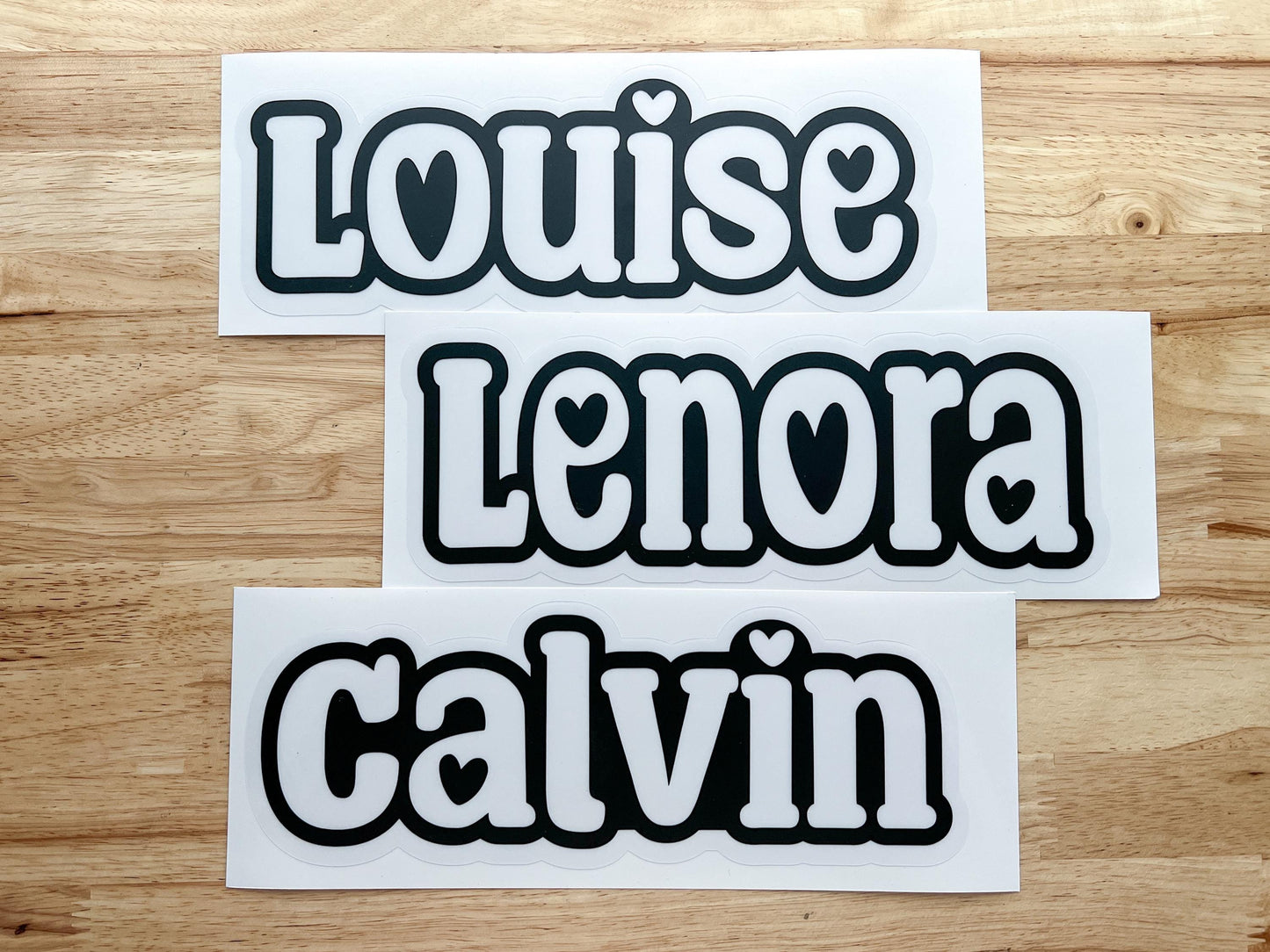Personalized Valentine Large Name Suncatcher Sticker Craft Kit