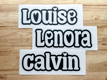 Personalized Valentine Large Name Suncatcher Sticker Craft Kit