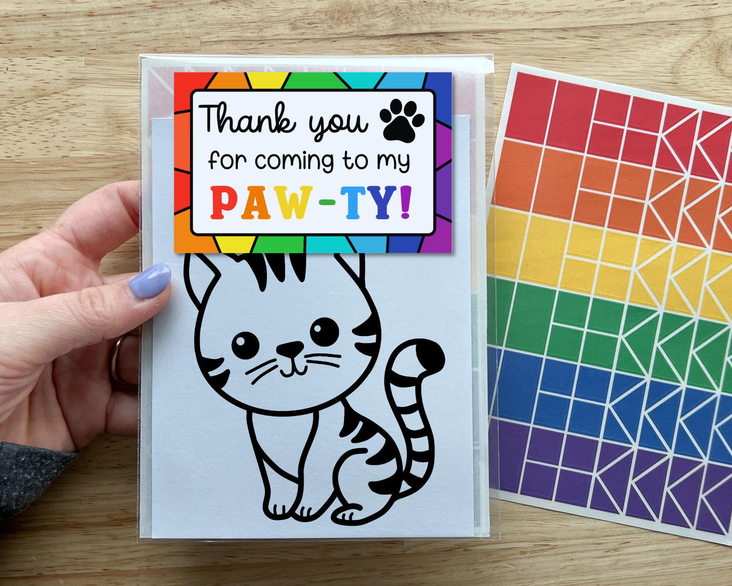 Cat Suncatcher Craft Party Favor