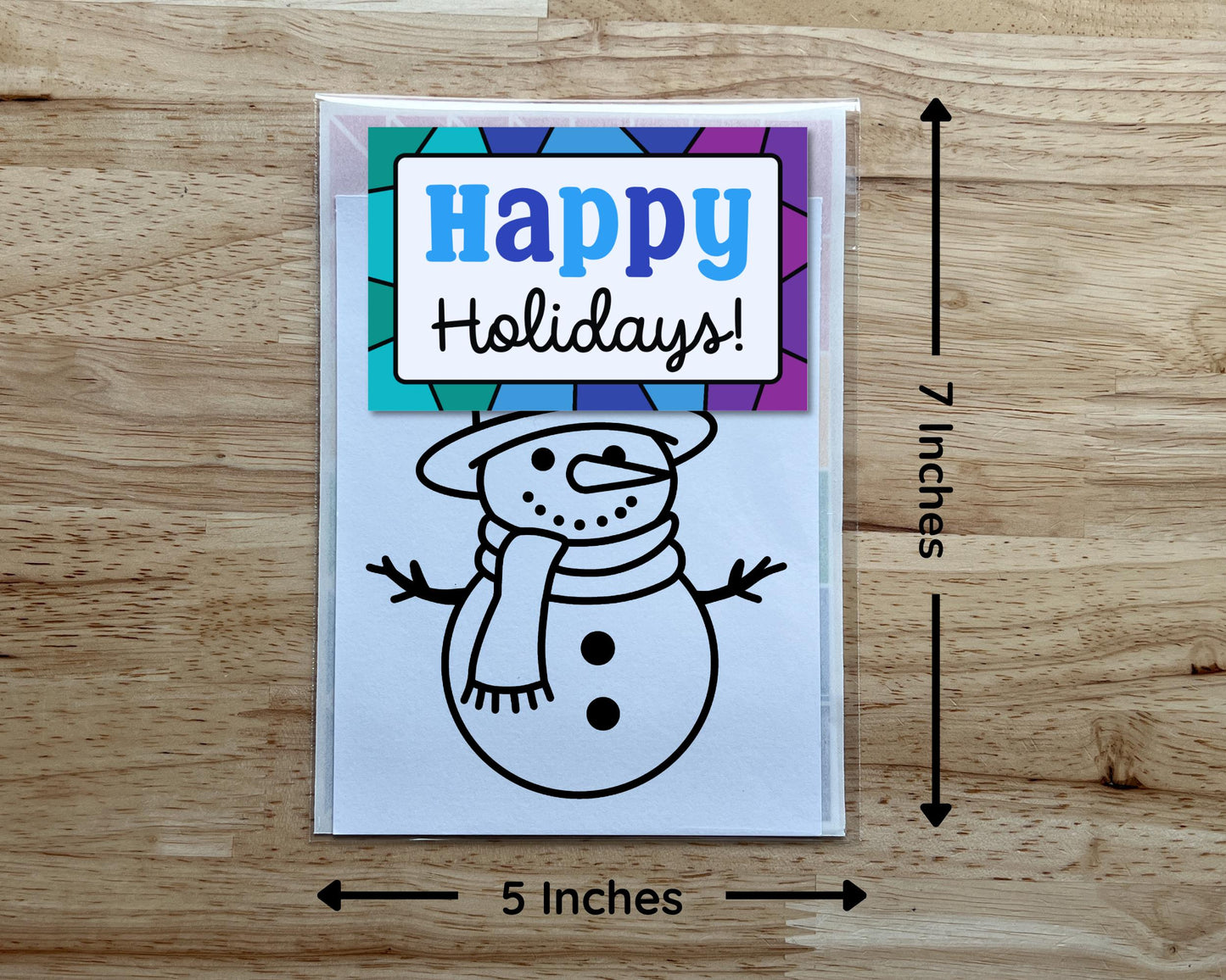 Snowman Suncatcher Sticker Holiday Craft Kit