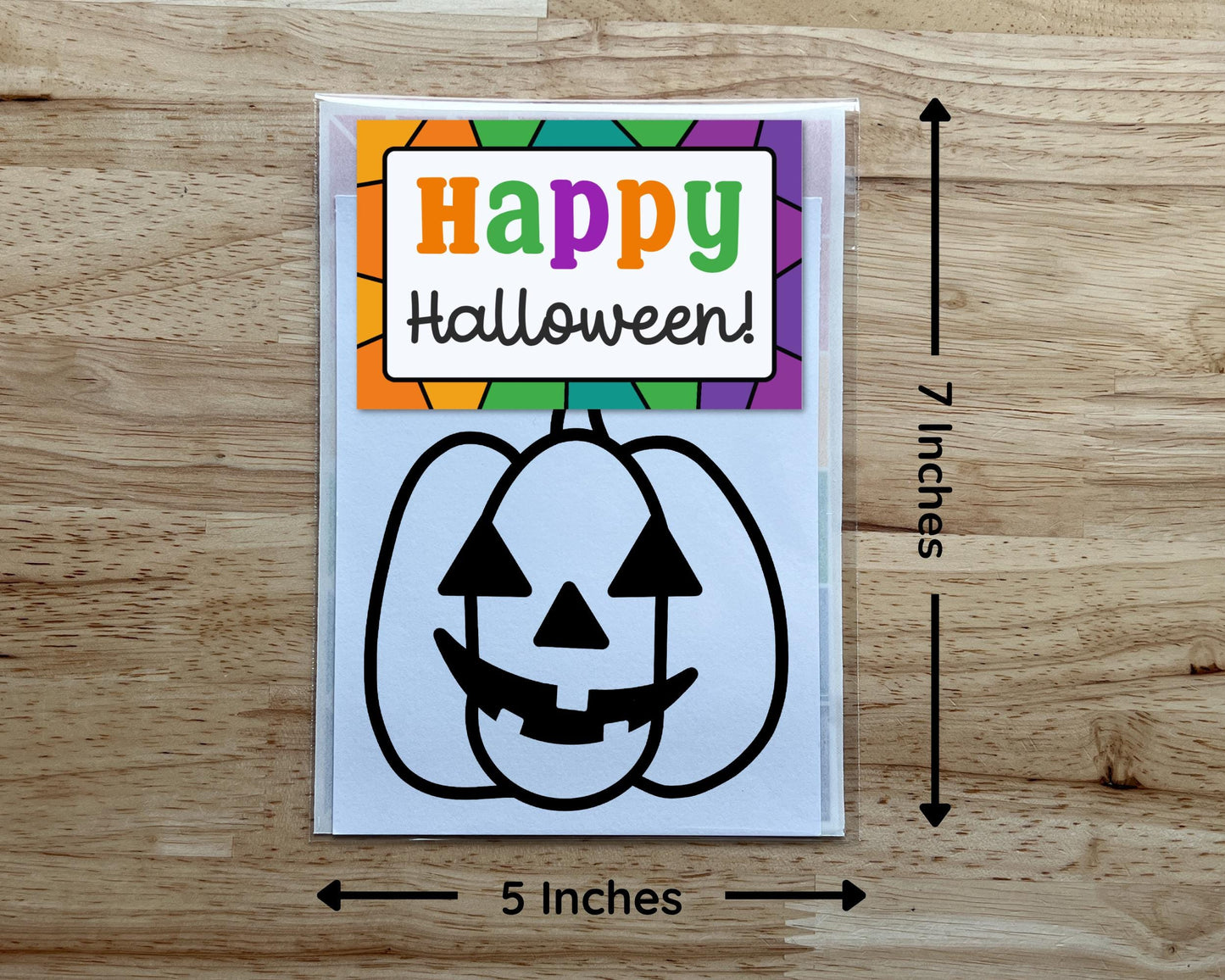 Jack O Lantern Suncatcher Sticker Halloween Craft Kit