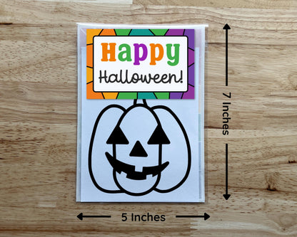 Jack O Lantern Suncatcher Sticker Halloween Craft Kit