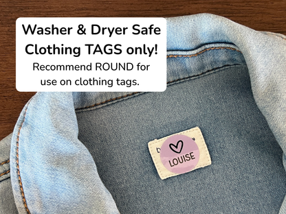 48 Round Clothes Tag Labels