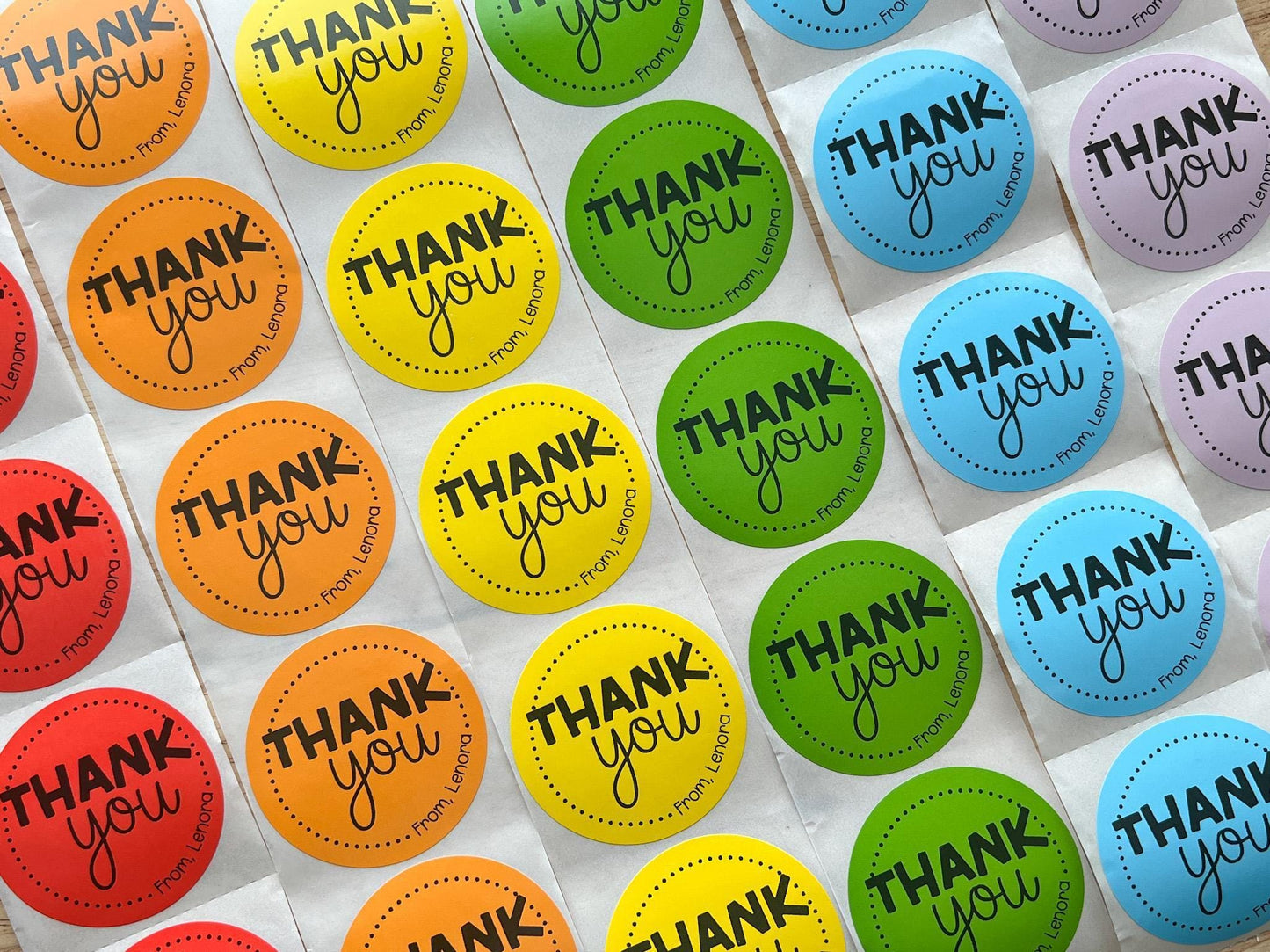 Thank You Labels (Set of 10)