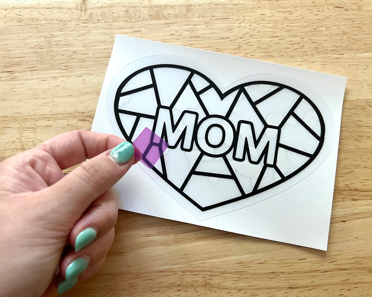 Mom Suncatcher Sticker Craft Kit