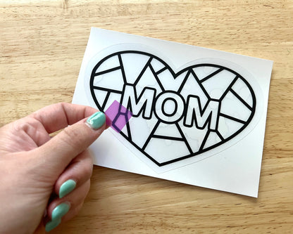 Mom Suncatcher Sticker Craft Kit