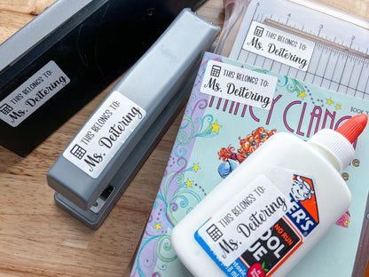 Custom Teacher Supply Labels (Set of 10)