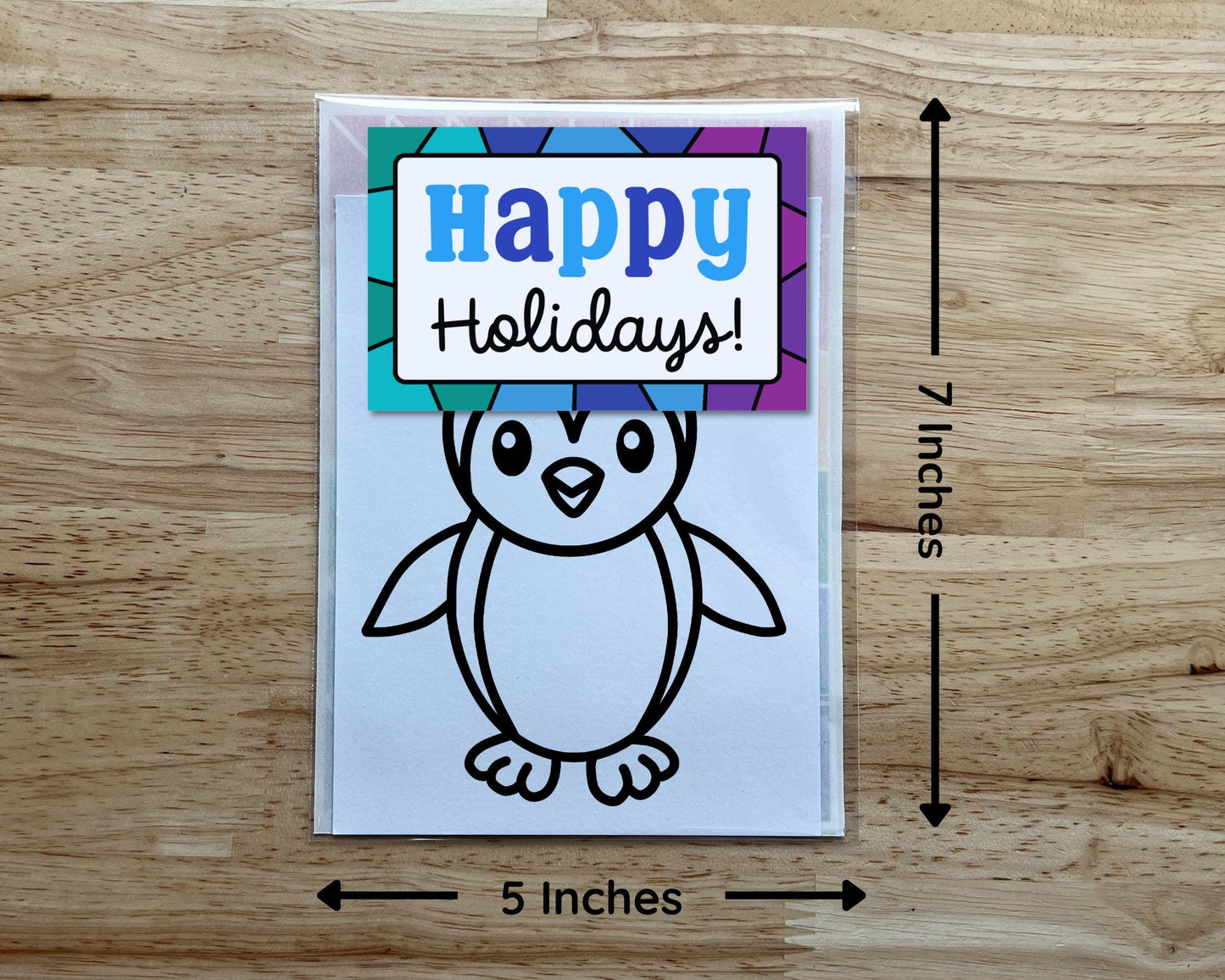 Penguin Suncatcher Sticker Holiday Craft Kit