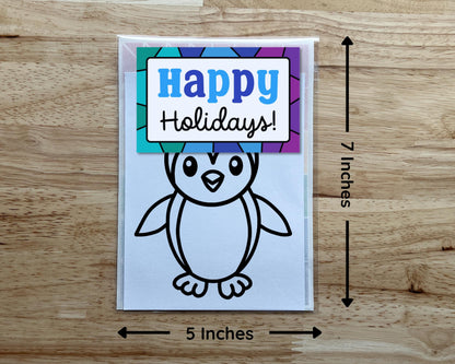Penguin Suncatcher Sticker Holiday Craft Kit