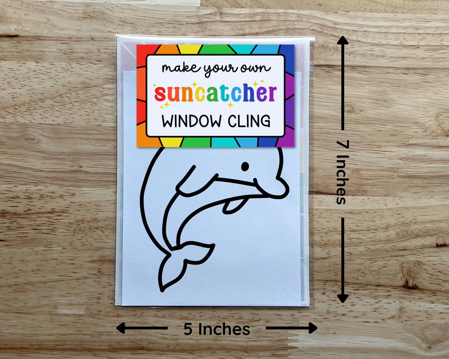 Dolphin Suncatcher Sticker Craft Kit