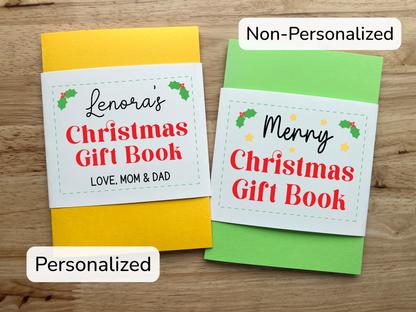 Christmas Gift Card Holder Waterfall Book (Holds 4-5 Gift Cards)