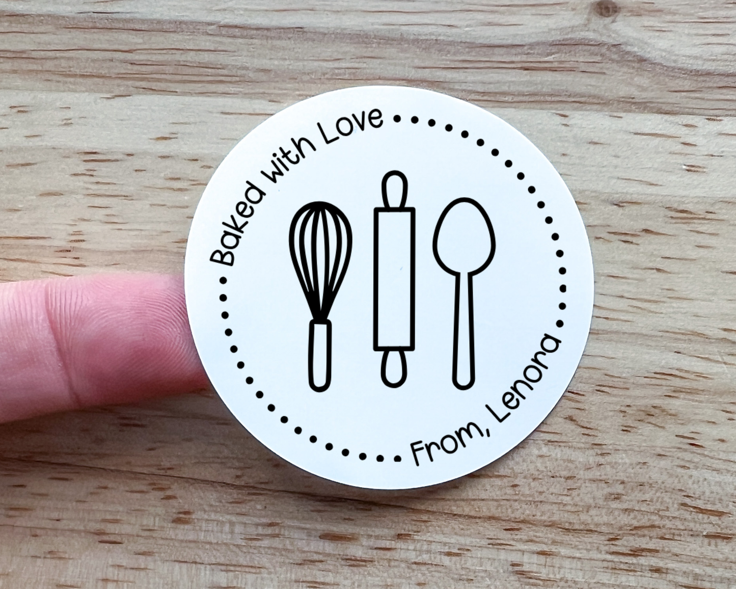 Baked with Love Gift Label (Set of 10)